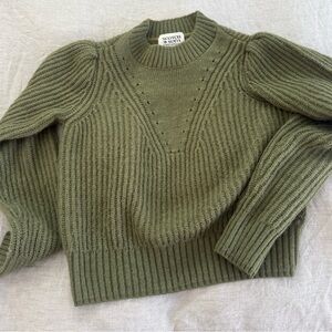 Scotch & Soda Khaki Women's Crew Neck Sweater